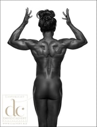 Image 1 of Fine Art Nude Giclee Print - Black on White #9 - Ltd Edition Fine Art Print