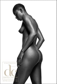 Image 2 of Fine Art Nude Giclee Print - Black on White #8 - Ltd Edition Fine Art Print