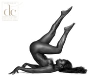 Image 1 of Fine Art Nude Giclee Print - Black on White #16  - Ltd Edition Fine Art Print