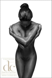 Image 1 of Fine Art Nude Giclee Print - Black on White #13 - Ltd Edition Fine Art Print