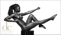 Image 2 of Fine Art Nude Giclee Print - Black on White #4 - Ltd Edition Fine Art Print