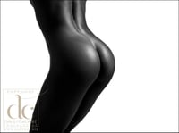 Image 2 of Fine Art Nude Giclee Print - Black on White #14 - Ltd Edition Fine Art Print