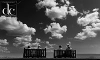 Aldeburgh Print. Enjoying The View on Aldeburgh Beach