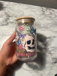 Image 1 of Just Doing My Best 16 oz Glass Cup