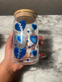 Image 2 of La Sadgirl 16 oz glass cup 