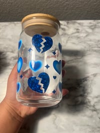 Image 3 of La Sadgirl 16 oz glass cup 