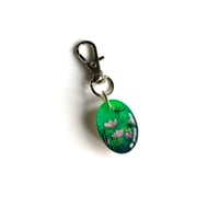 Image 2 of Water Lily Hand Painted Resin Keyring