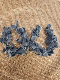 Image 5 of Twisted Denim Flutter Earrings