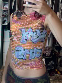Image 3 of 00s dkny mesh tank