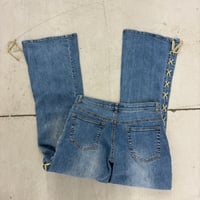 Image 3 of lace up jeans