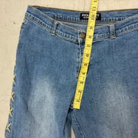 Image 6 of lace up jeans