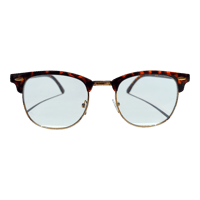 Malcolm X Frames | Clear Lens | Tortoise 