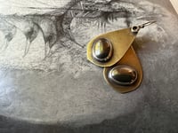 Image 10 of Pyrite brass earrings/ n262