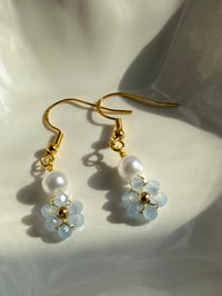 periwinkle blossom earrings