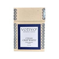 Votivo Candle | Clean Crisp White | 6.8 oz Glass