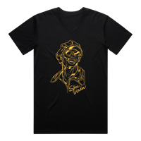 Stevie Wonder | Unisex V Neck T-Shirt | Grey Heather