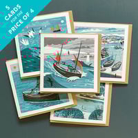 Image 1 of Red Sails & Pilchards Greeting Cards - Pack of 5