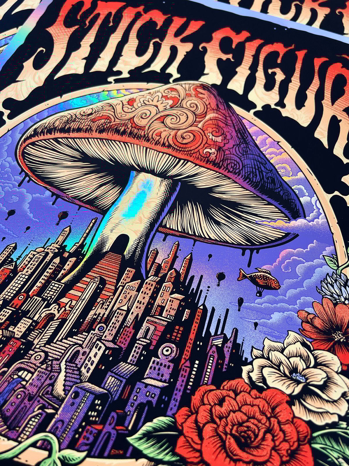 F4D Studios — Stick Figure Albuquerque Foil Posters