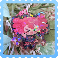 Image 2 of teto ❄️ holographic acrylic charm