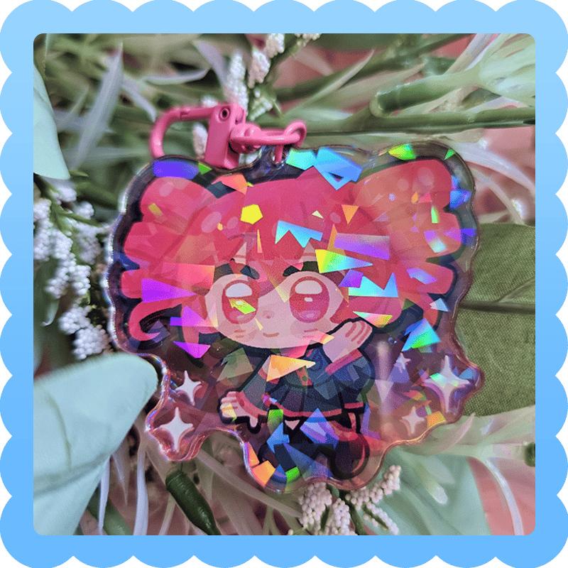 Image of teto ❄️ holographic acrylic charm