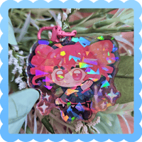 Image 1 of teto ❄️ holographic acrylic charm