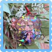 Image 2 of meiko ❄️ holographic acrylic charm