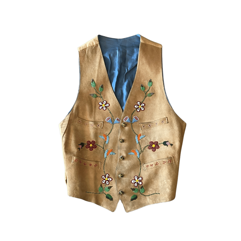 Image of 40s/50s BEADED SUEDE VEST