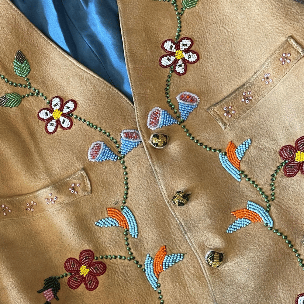 Image of 40s/50s BEADED SUEDE VEST