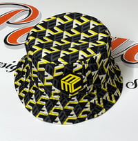 Image 1 of MCM Reversible Yellow Cubic Monogram Bucket Hat