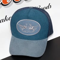 Image 2 of Boys Lie Blue Corduroy Trucker Hat
