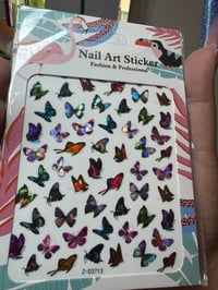 Image 3 of Holo  Butterfly sticker ( 1 sheet)