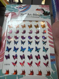 Image 2 of Holo  Butterfly sticker ( 1 sheet)