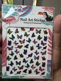 Image 1 of Holo  Butterfly sticker ( 1 sheet)