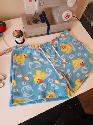 Image of 1 of 1 Rubber duck fleece short shorts 