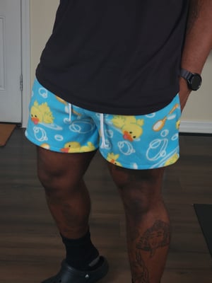 Image of 1 of 1 Rubber duck fleece short shorts 