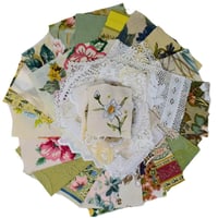 Image 1 of Vintage Table Linens Laces Slow Stitch Pack