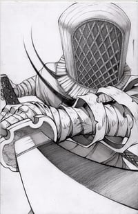 KOMUSŌ MASTERLESS RONI ORIGINAL PENCIL ART SIGNED