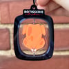 Rotisserie Chicken (Rotating) Charm