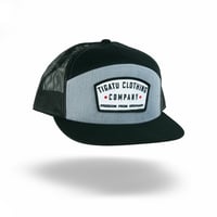 Image 1 of "Rancher" Heathered Grey/Black Flatbill Snapback