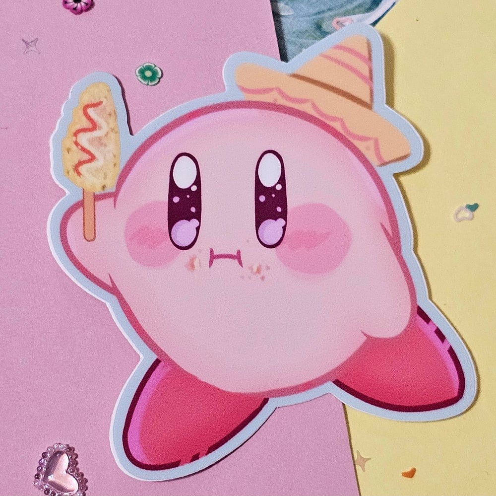 Image of Elote Kirby vinyl sticker 