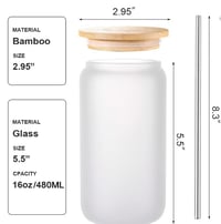 Image 6 of Frosted Glass Cup | Best Sister