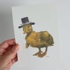 SCRUFFY LITTLE DUCK Postcard