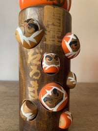 Image 6 of Wooden Daruma Tower with 7 baby daruma dolls