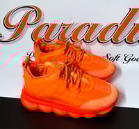 Image 1 of Versace Chain Reaction 'Orange Fluo' Sneaker (Mens Size 11.5)