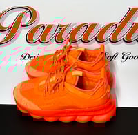 Image 3 of Versace Chain Reaction 'Orange Fluo' Sneaker (Mens Size 11.5)