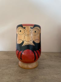 Image 1 of Wooden Vintage Daruma Doll