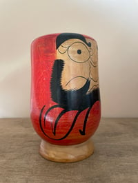 Image 2 of Wooden Vintage Daruma Doll