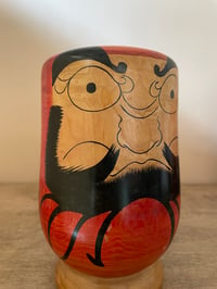 Image 3 of Wooden Vintage Daruma Doll