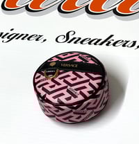 Image 1 of Versace Pink La Greca Signature Round Pouch