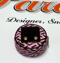 Image 4 of Versace Pink La Greca Signature Round Pouch